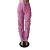 High-Waist Baggy Cargo Jeans | MzStar Fashion | view 4
