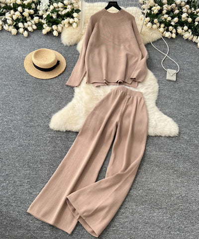 Turtleneck Sweater & Pants Set | MzStar Fashion