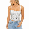 3D Floral Mesh Corset Top | MzStar Fashion | view 3