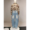 Floral Crop Jacket & Jeans Set | MzStar Fashion | view 5