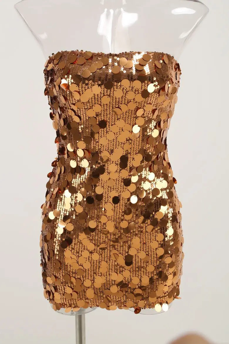 Strapless Sequin Club Dress | MzStar Fashion | view 8