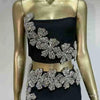 Crystal Bandage Two-Piece Dress Set | MzStar Fashion | view 3