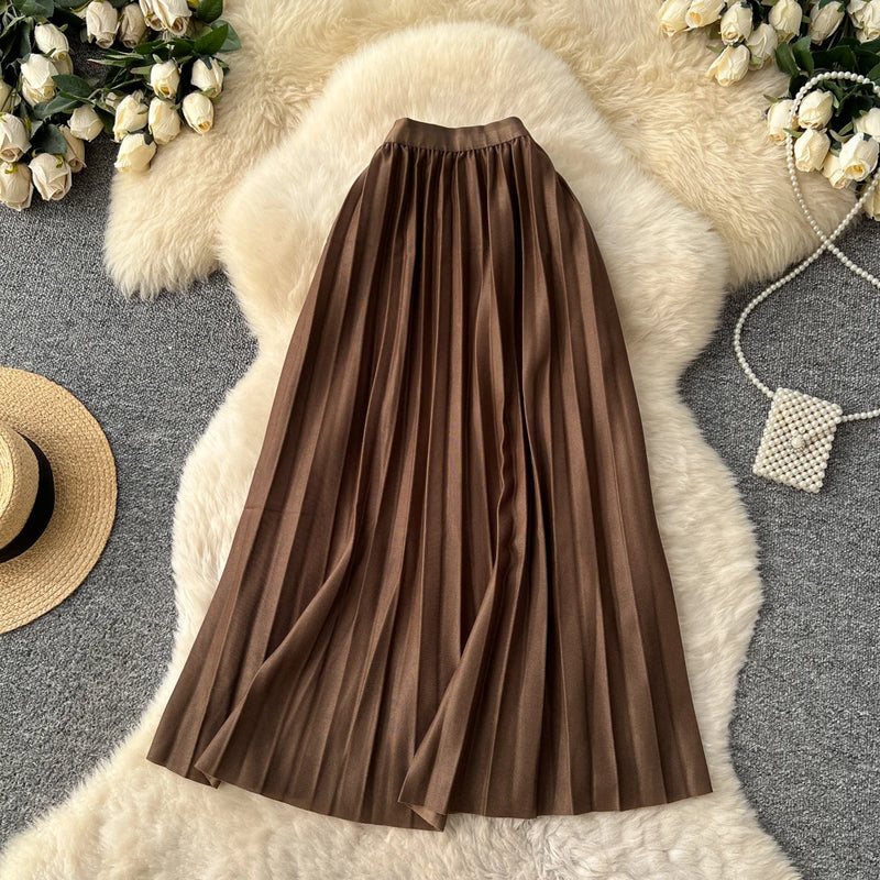 Casual Straight Maxi Skirt | MzStar Fashion | view 4