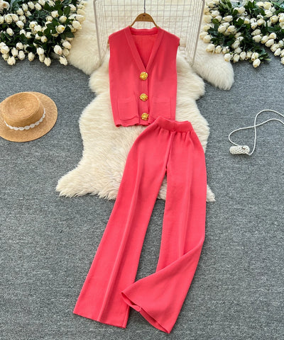 Rhinestone Knit & Mesh Skirt Set | MzStar Fashion