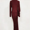 Modest Ruffle Knit Maxi Dress | MzStar Fashion | view 3