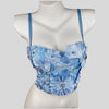 Rhinestone Flower Corset Top | MzStar Fashion | view 3