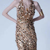 Mesh Sequin Halter Gown | MzStar Fashion | view 3