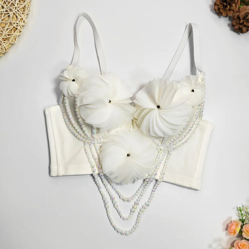 Beaded Flower Cami Top | MzStar Fashion | view 2