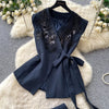 Button Vest & Pants Set | MzStar Fashion | view 5