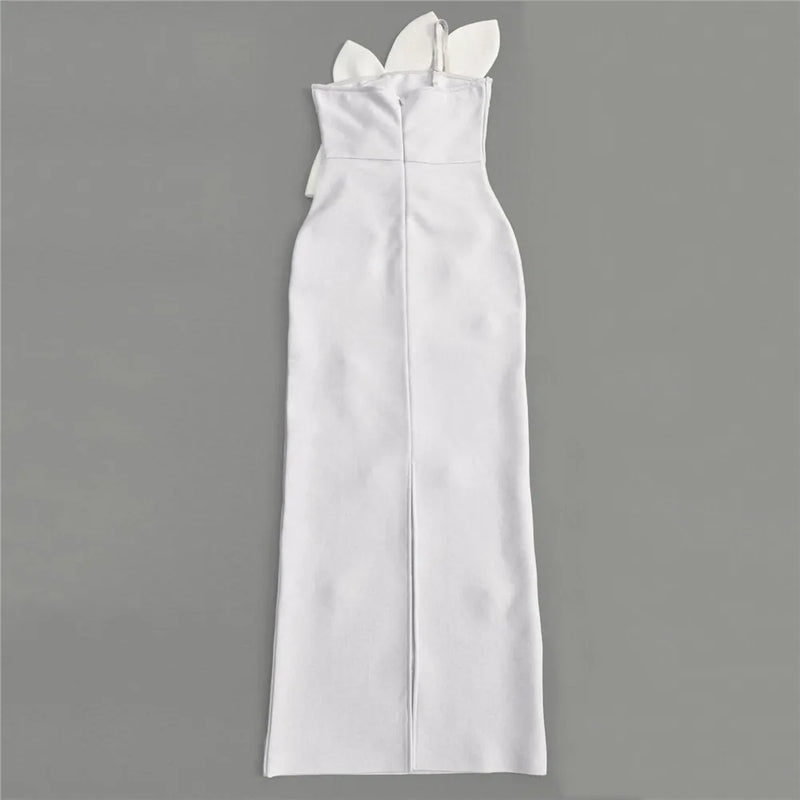Diamond Bow Bandage Midi Dress | MzStar Fashion | view 4