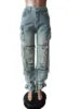 High-Waist Baggy Cargo Jeans | MzStar Fashion | view 7