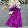 Bandage Top & Pleated Skirt Set | MzStar Fashion | view 4
