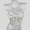 Rhinestone Flower Corset Top | MzStar Fashion | view 6