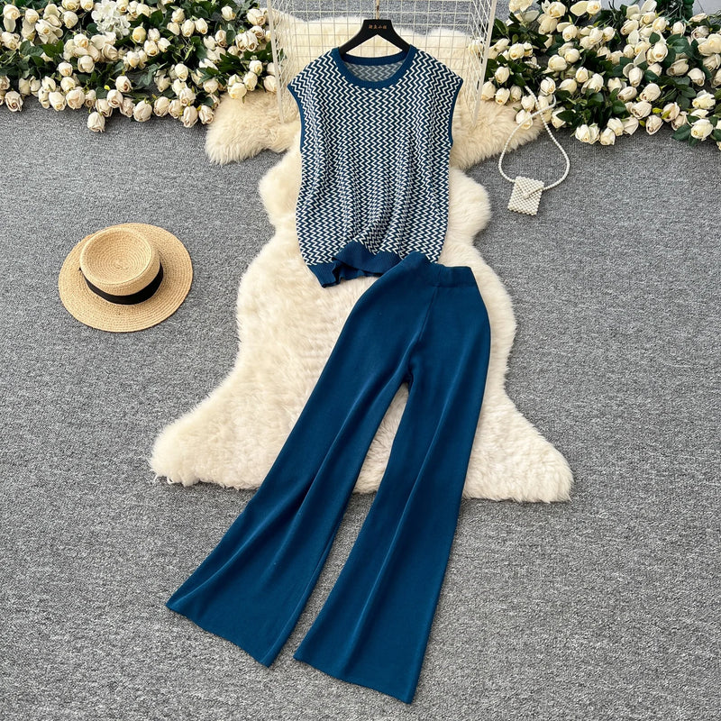 Boho Tassel Halter Knit Set | MzStar Fashion | view 4