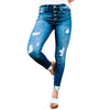 Ripped Washed Pencil Jeans | MzStar Fashion | view 5