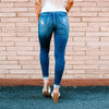 Ripped Washed Pencil Jeans | MzStar Fashion | view 3