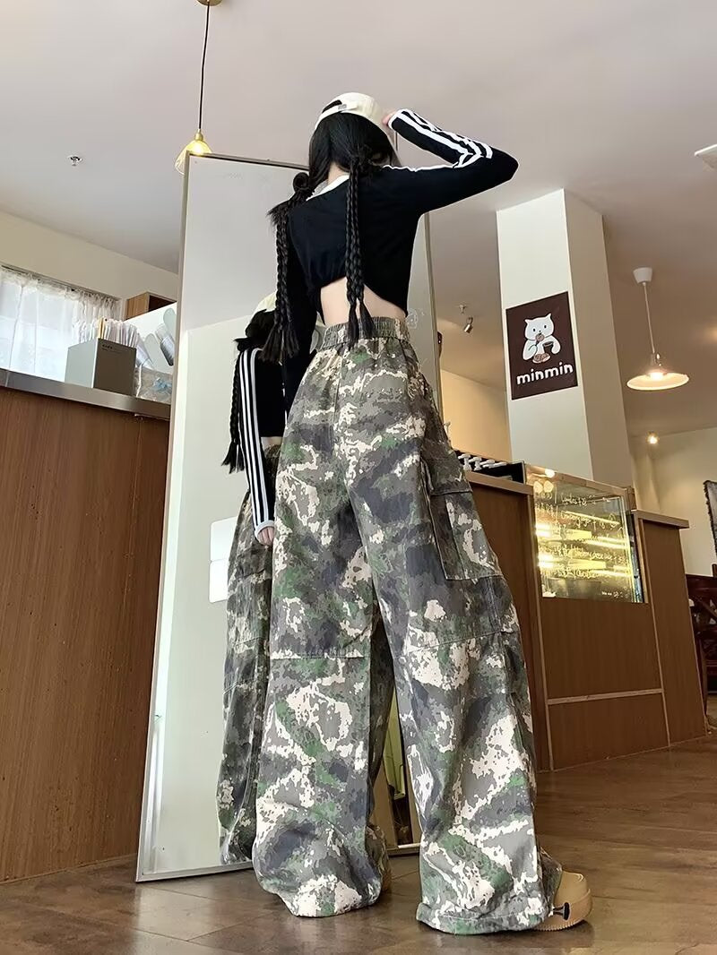 Camo High-Waist Overalls | MzStar Fashion | view 2