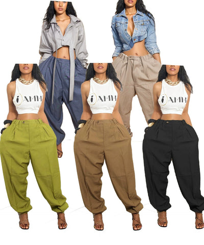 Cropped Jogger Pants | MzStar Fashion