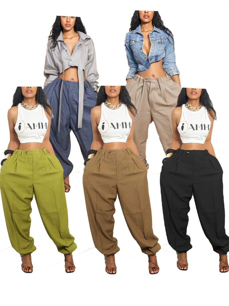 Cropped Jogger Pants | MzStar Fashion