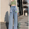 Retro Blue High-Waist Jeans | MzStar Fashion | view 8