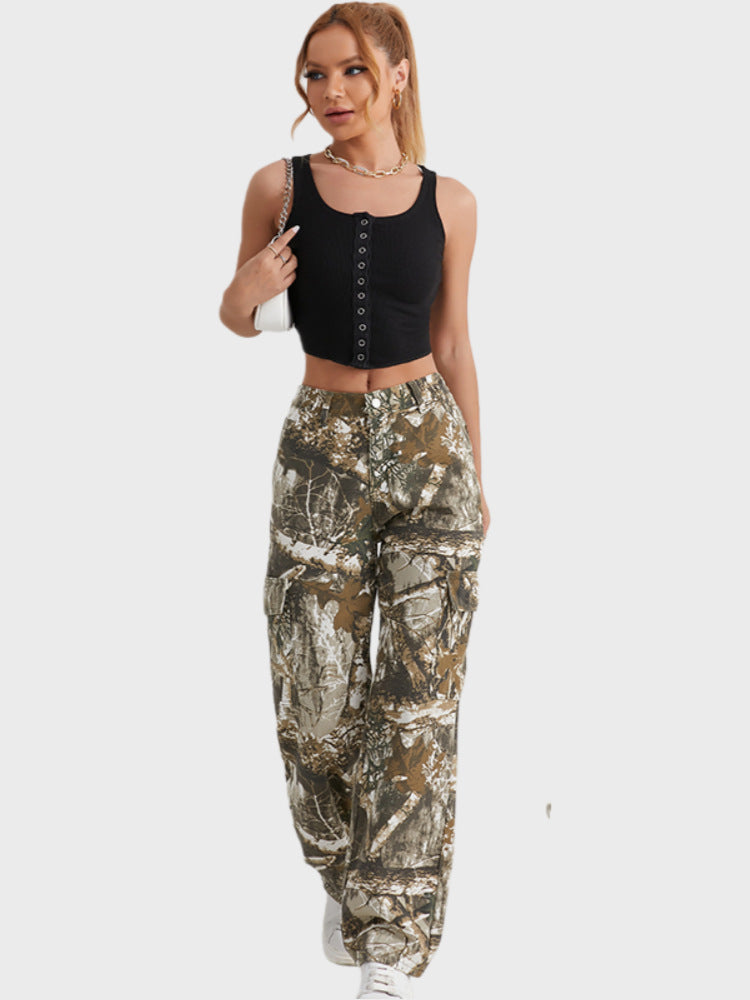 Camouflage Jeans | MzStar Fashion