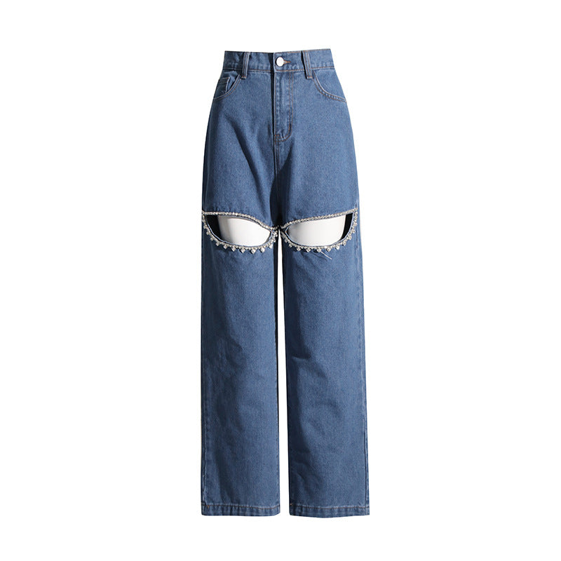 Beaded Distressed Slim Jeans | MzStar Fashion | view 7