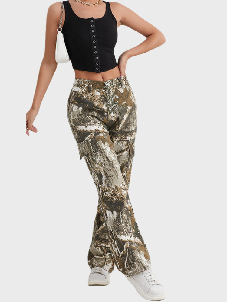 Camouflage Jeans | MzStar Fashion | view 2
