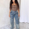 Fringe Tassel Straight Jeans | MzStar Fashion