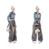 Distressed Big-Pocket Straight Jeans | MzStar Fashion | view 5
