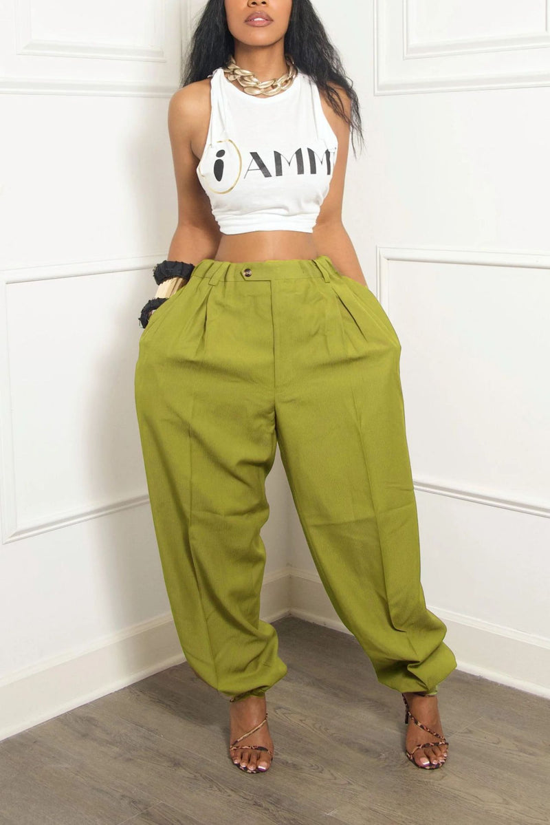 Cropped Jogger Pants | MzStar Fashion | view 7