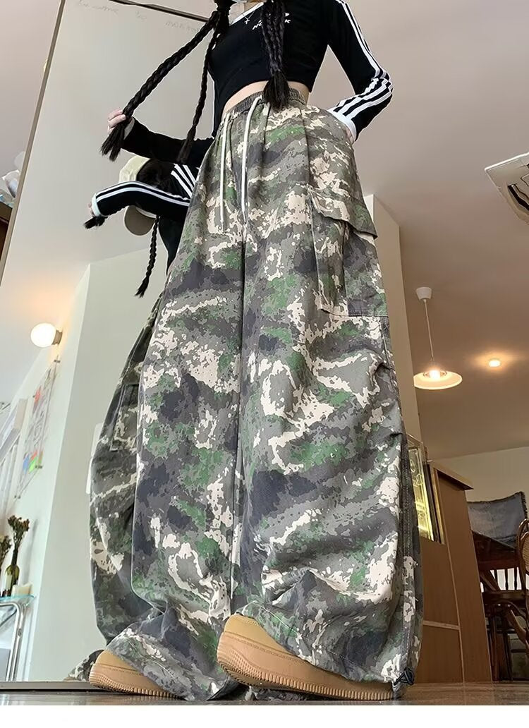 Camo High-Waist Overalls | MzStar Fashion | view 8