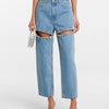 Beaded Distressed Slim Jeans | MzStar Fashion | view 3