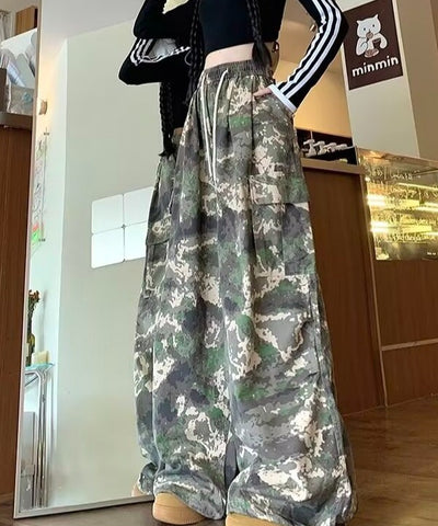 Camo High-Waist Overalls | MzStar Fashion