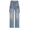 Washed Denim Pocket Overalls | MzStar Fashion | view 6