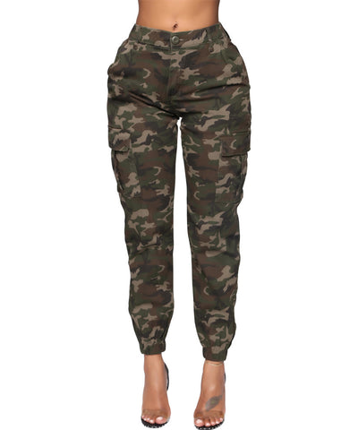 Plus-Size Camo Overalls | MzStar Fashion