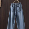 Embroidered Cropped Wide-Leg Jeans | MzStar Fashion | view 2