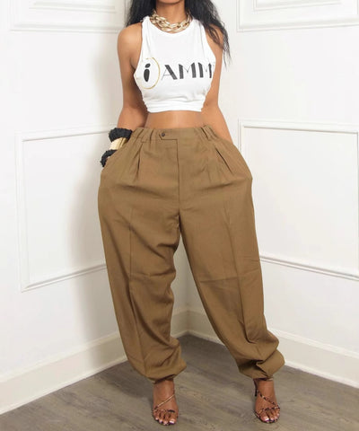 Cropped Jogger Pants