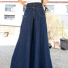 Washed Stretch Wide-Leg Jeans | MzStar Fashion | view 5