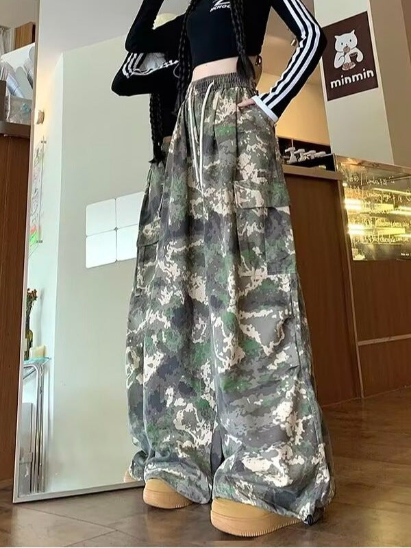 Camo High-Waist Overalls | MzStar Fashion | view 5