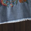 Embroidered Cropped Wide-Leg Jeans | MzStar Fashion | view 3