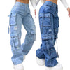 Plus-Size Multi-Pocket Jeans | MzStar Fashion | view 5