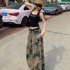 Washed Camo Wide-Leg Jeans | MzStar Fashion | view 3