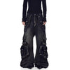 Washed Wide-Leg Workwear Jeans | MzStar Fashion | view 8