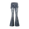 Rhinestone Ripped High-Waist Jeans | MzStar Fashion | view 7