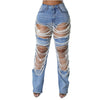 Beaded Ripped Stretch Jeans | MzStar Fashion | view 6