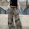 Washed Camo Wide-Leg Jeans | MzStar Fashion | view 2