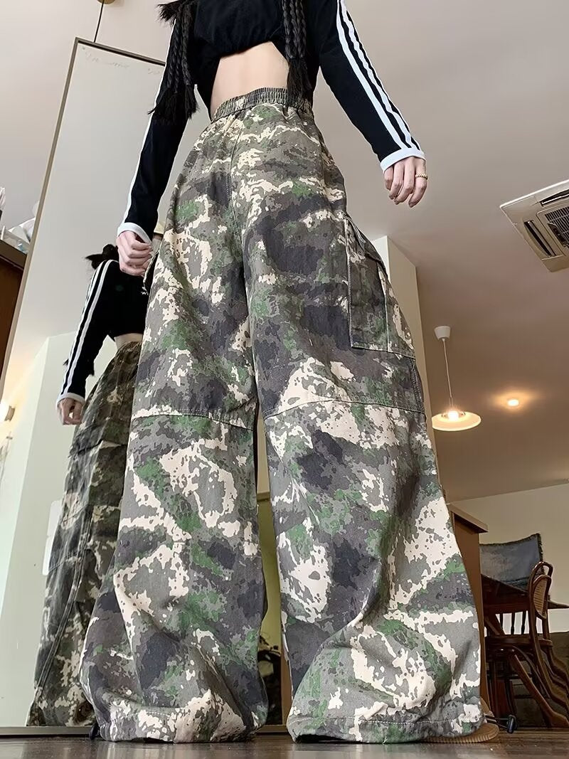 Camo High-Waist Overalls | MzStar Fashion | view 4