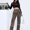 Printed Denim Overalls | MzStar Fashion | view 4