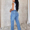 Beaded Ripped Stretch Jeans | MzStar Fashion | view 2