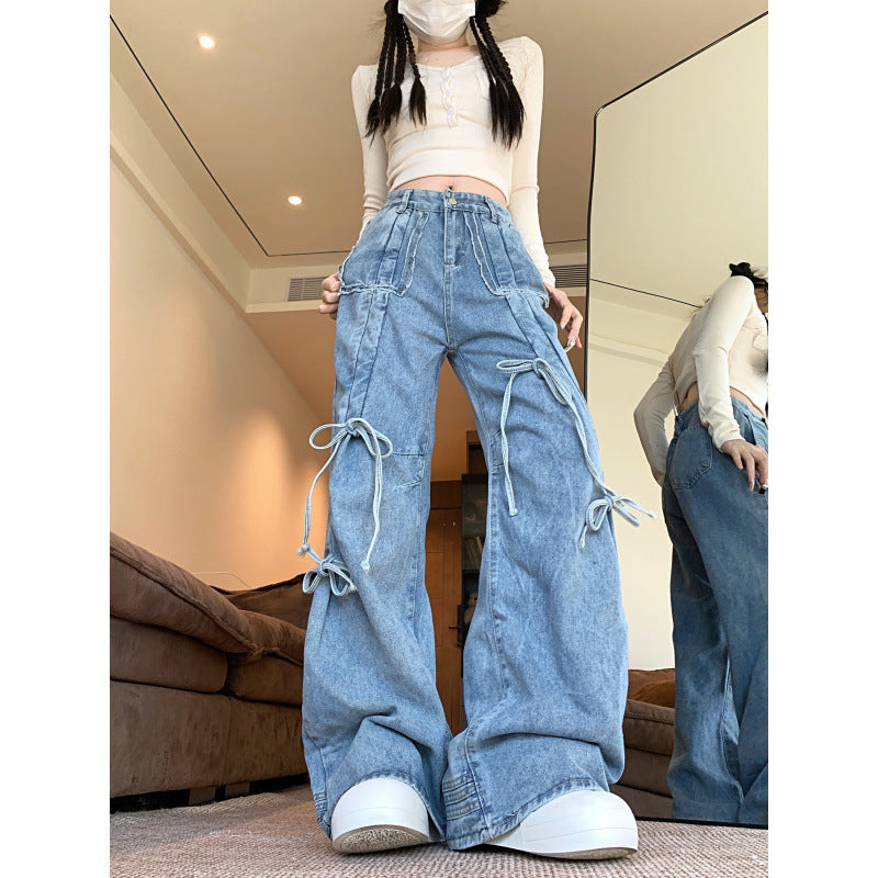 High-Waist Wide-Leg Jeans | MzStar Fashion